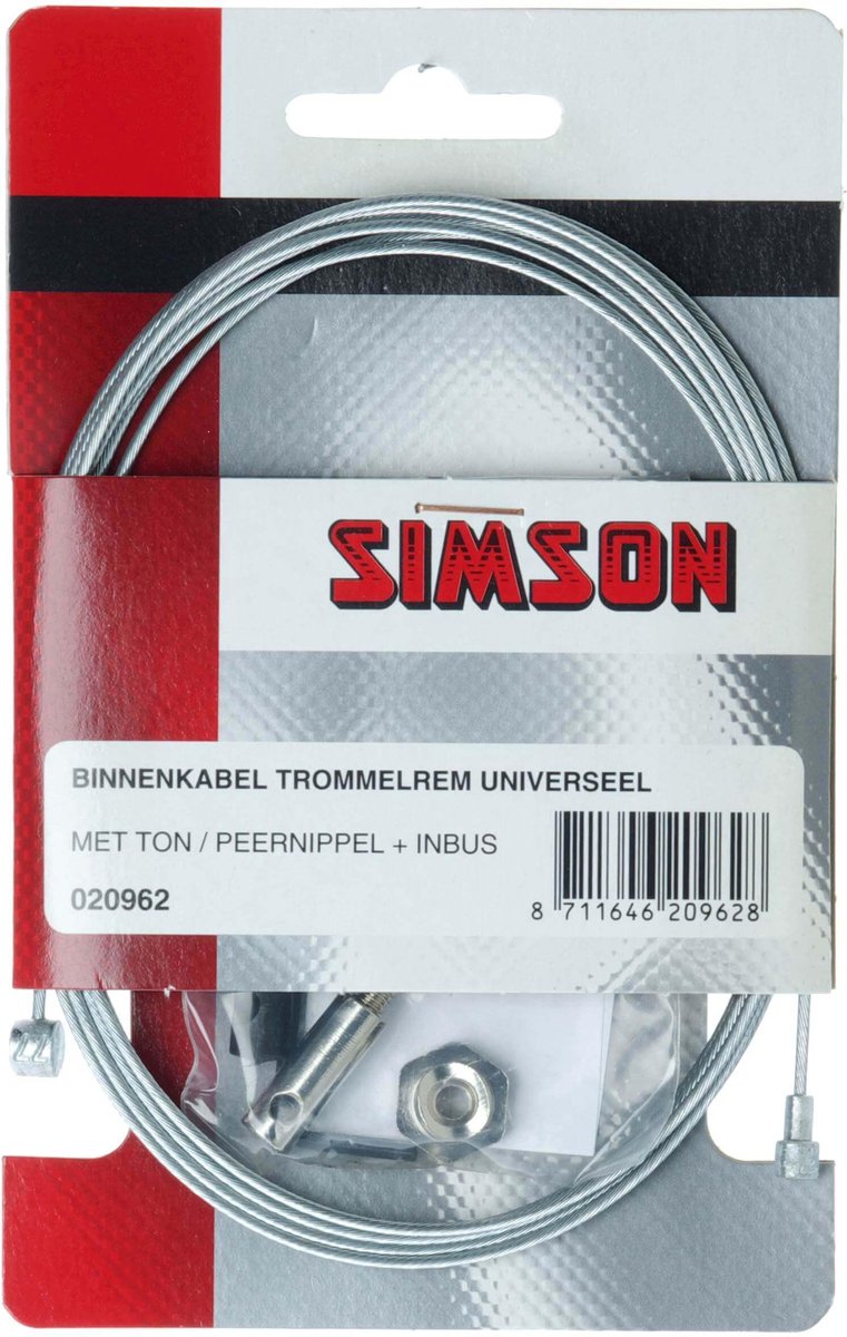 Simson Trommelrem Binnenkabel universeel 2.25mtr