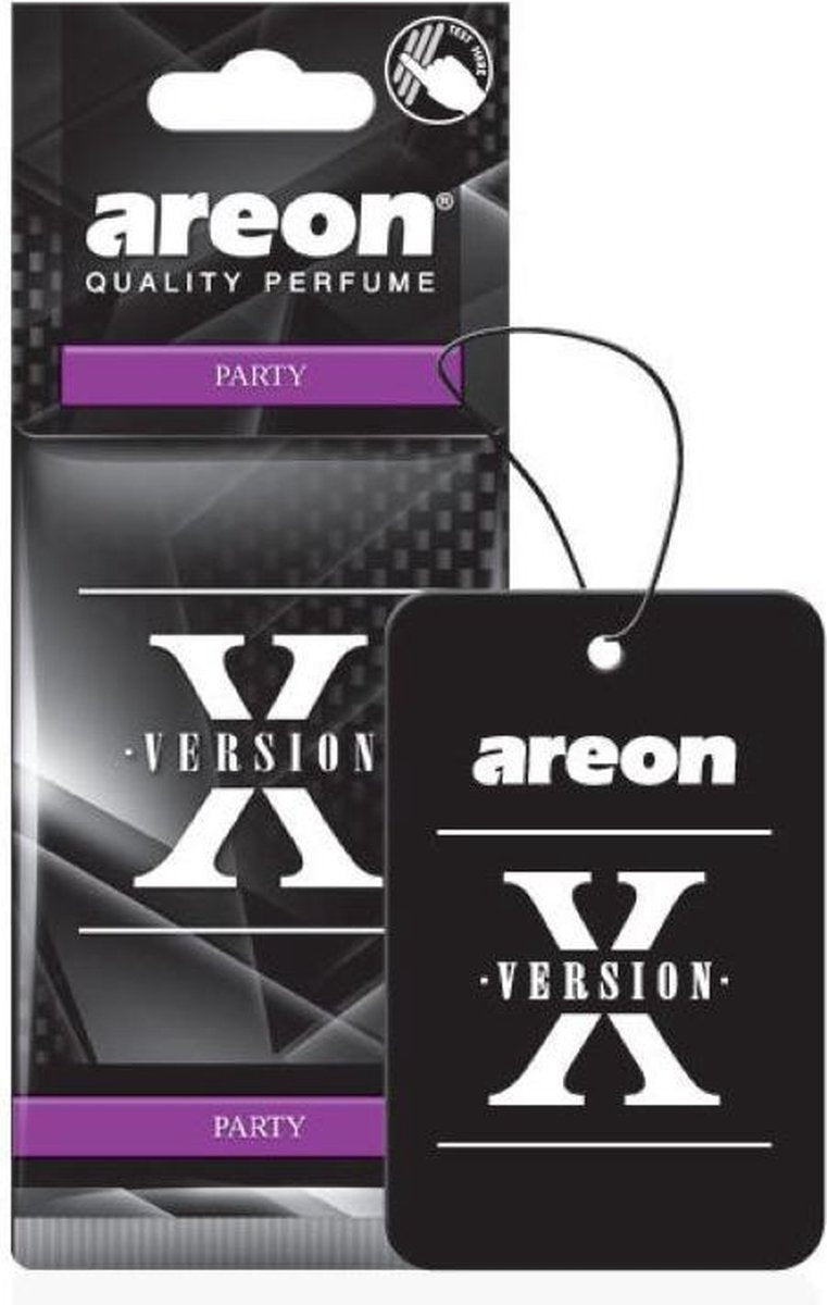Areon X version Party - luchtverfrisser auto - lekker luchtje voor in de auto