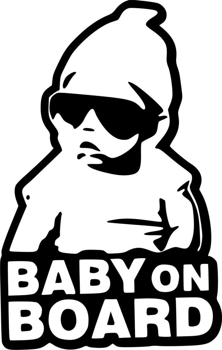 Stickerloods Baby On Board Sticker -autodecal- autoraamsticker-