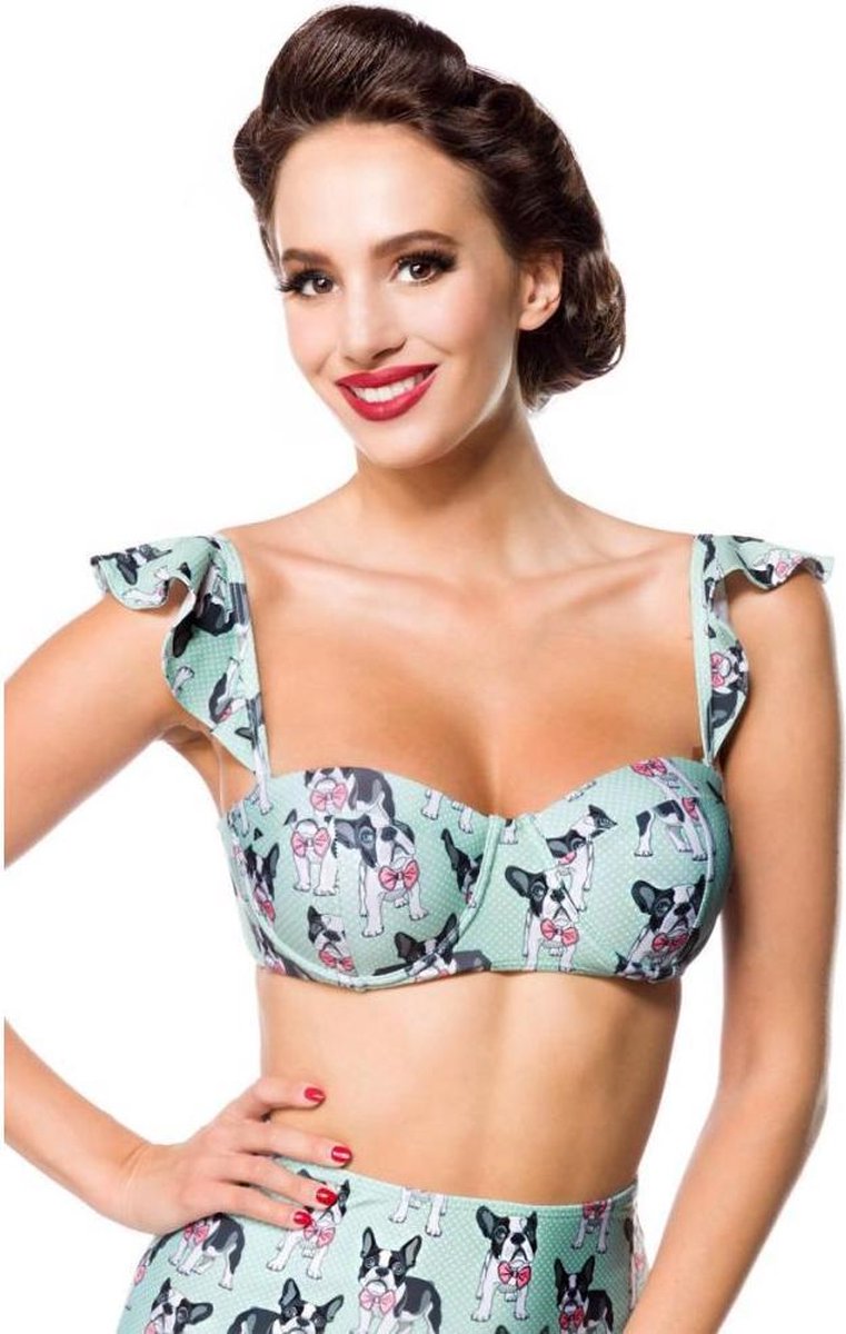 Belsira Bikinitop -L- Vintage Groen