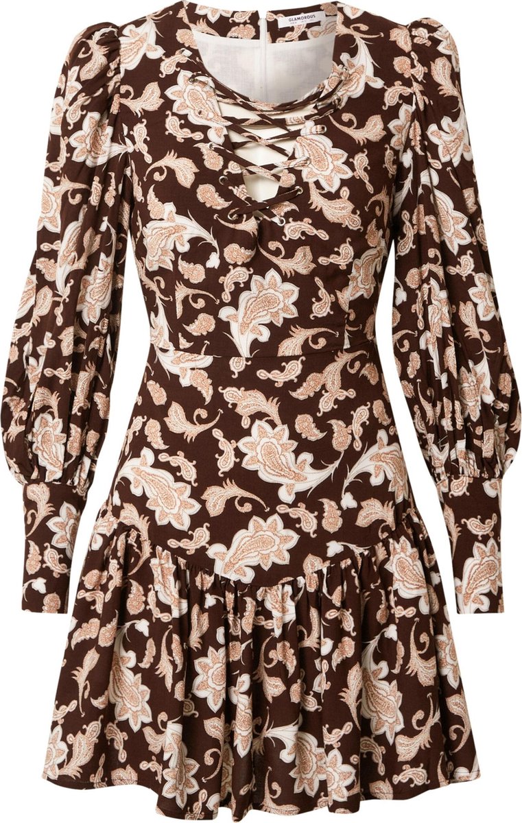 Glamorous jurk Wit-12 (40)