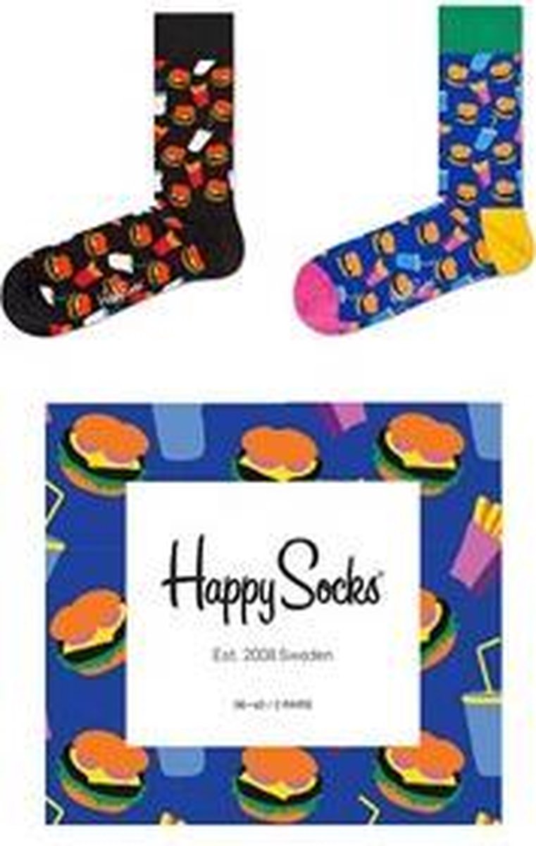 Happy Socks Special Hamburger Giftbox - Maat 36-40
