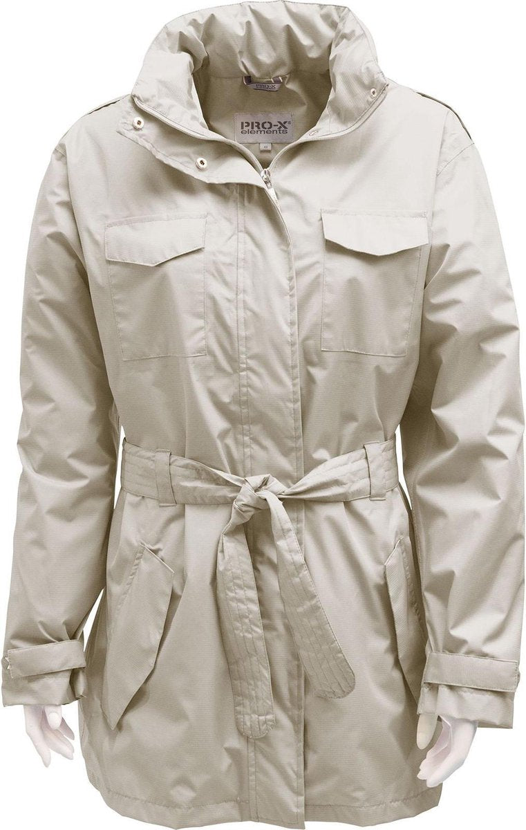 Pro-x Elements Trenchcoat Jessica Dames Polyester Beige Mt 36