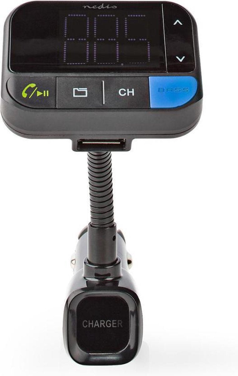 FM-zender voor in de auto | Bluetooth® | Bass boost | MicroSD-kaartopening | Handsfree bellen | Spraakbediening | 2x USB