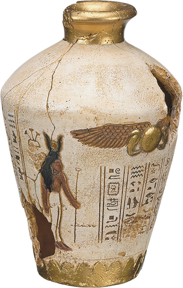 Aqua deco egyptische kruik 12x12x17