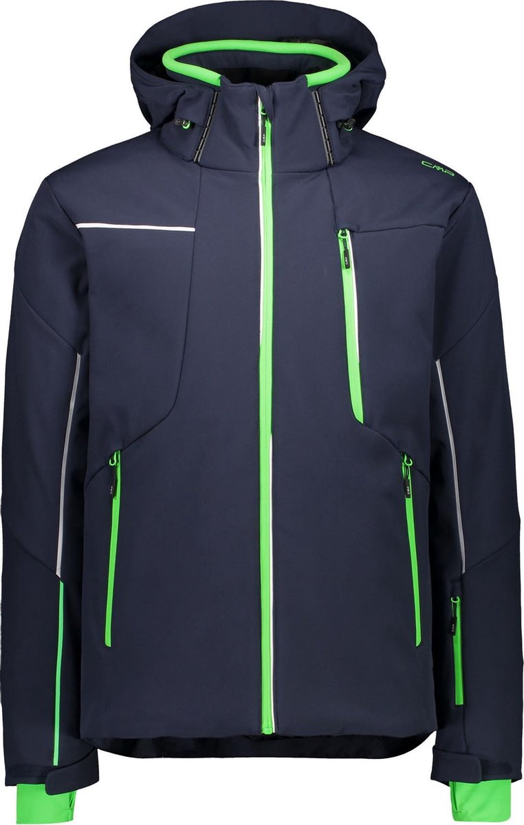 CMP Wintersportjas - Maat 50  - Mannen - donkerblauw/groen/wit