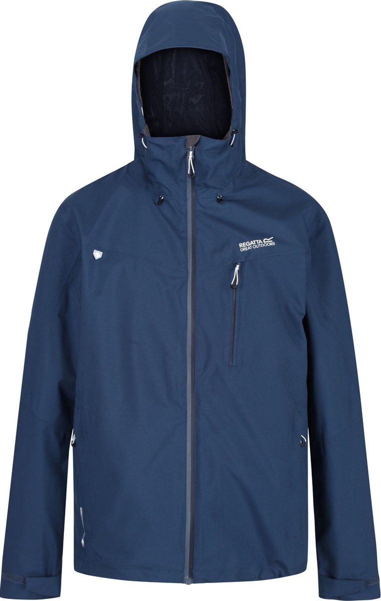Regatta - Men's Birchdale Waterproof Hooded Walking Jacket - Jas - Mannen - Maat M - Blauw