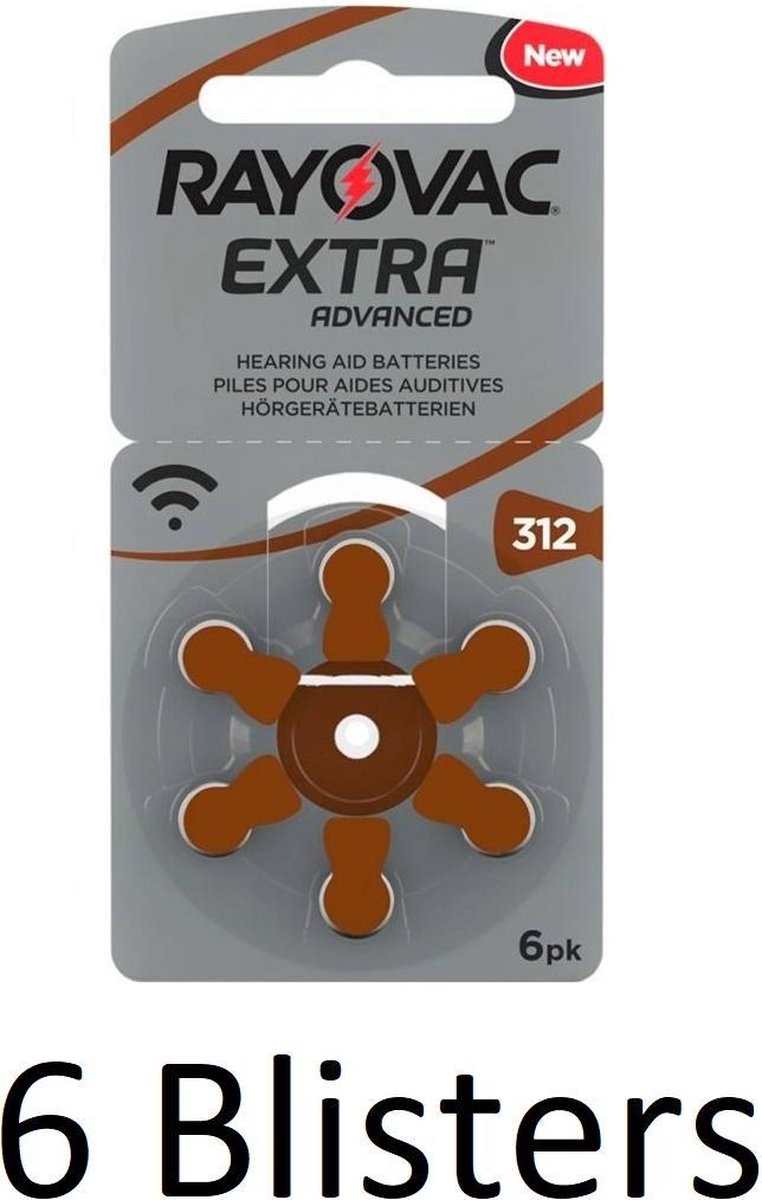 36 Stuks (6 Blisters a 6 st) Rayovac Extra Advanced