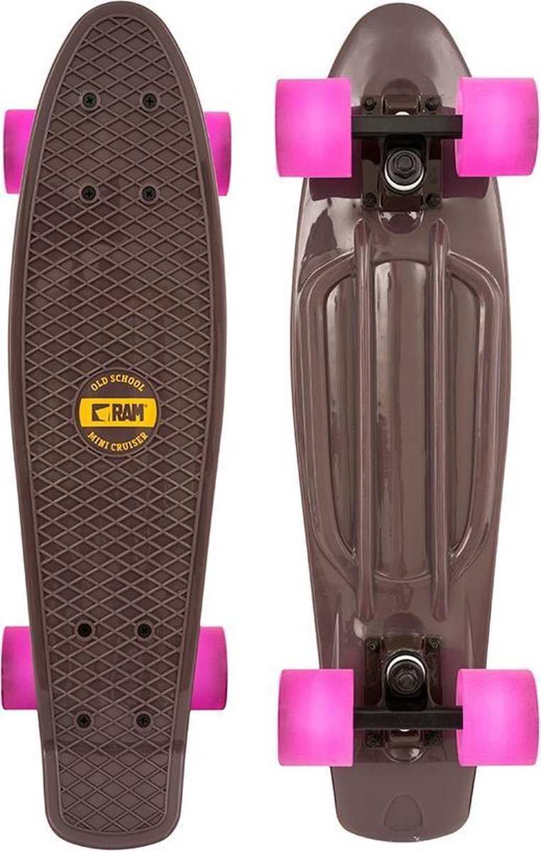 Skateboard Ram old school 22" Rasperry Rose