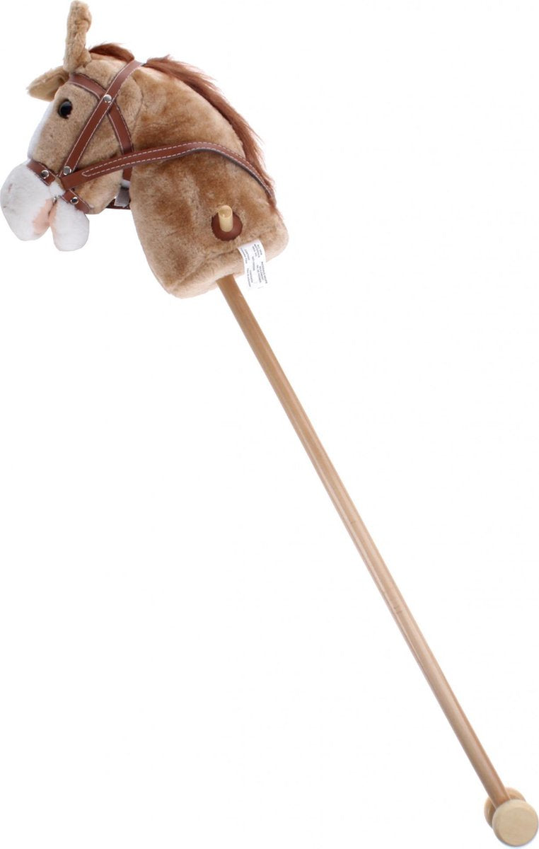Johntoy Stokpaard Met Geluid Beige