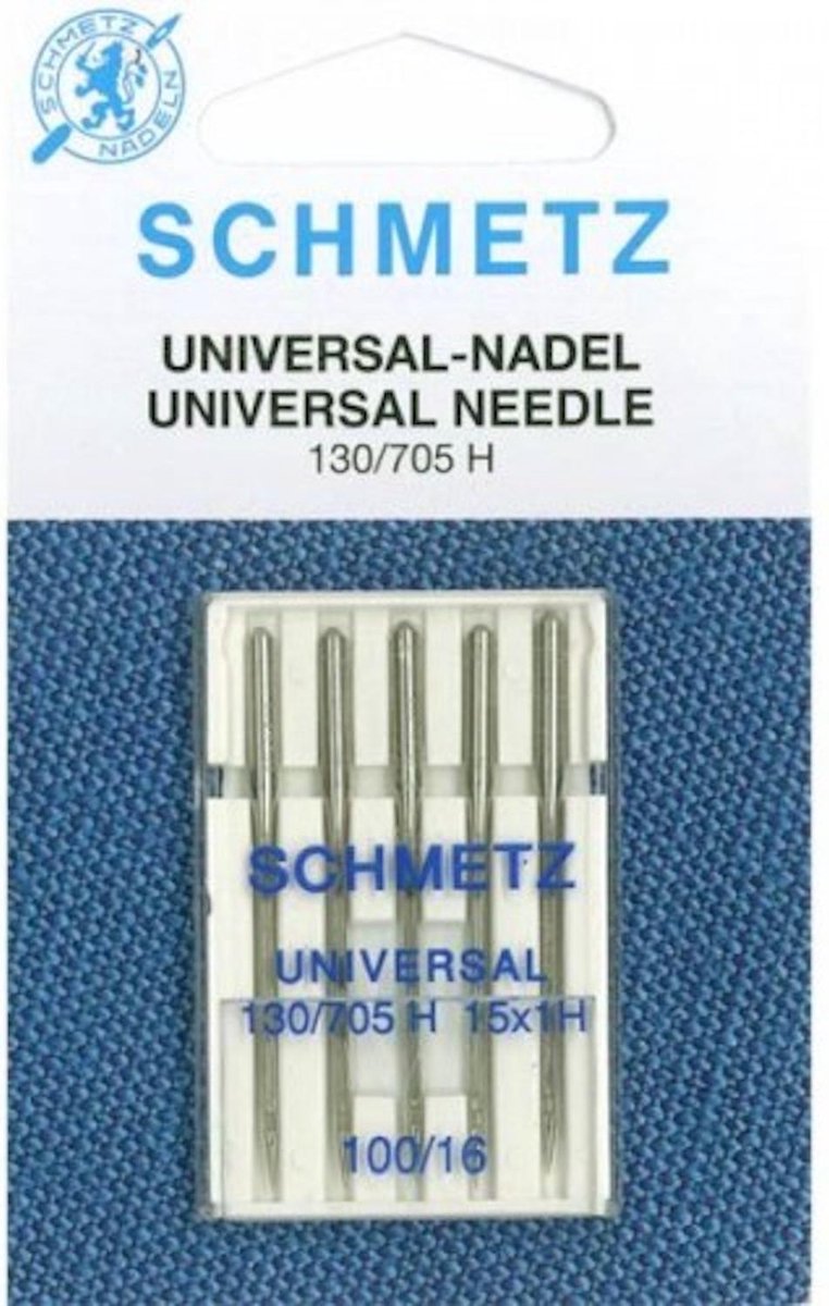 Schmetz naaimachinenaalden - 5 stuks - no 100 - universele naalden - dikke stof