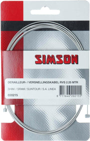 Simson Versnellingbinnenkabel Derailleur - RVS