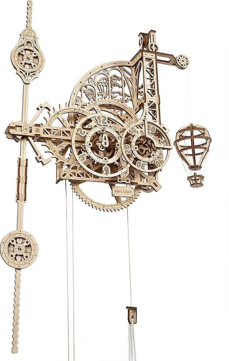 UGears modelbouw hout Aero wandklok