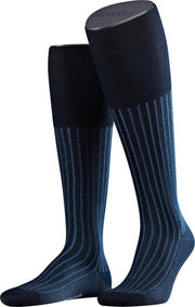 FALKE Shadow Heren Kniekous 15648 - Blauw 6360 lupine Heren - 41-42