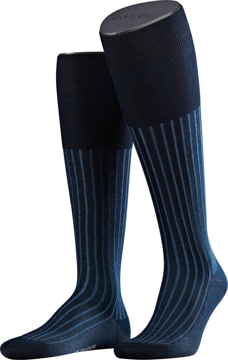 FALKE Shadow Heren Kniekous 15648 - Blauw 6360 lupine Heren - 41-42