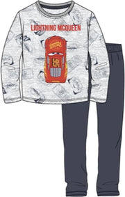 Cars lightning McQueen pyjama - grijs - blauw - Maat 98 / 3 jaar