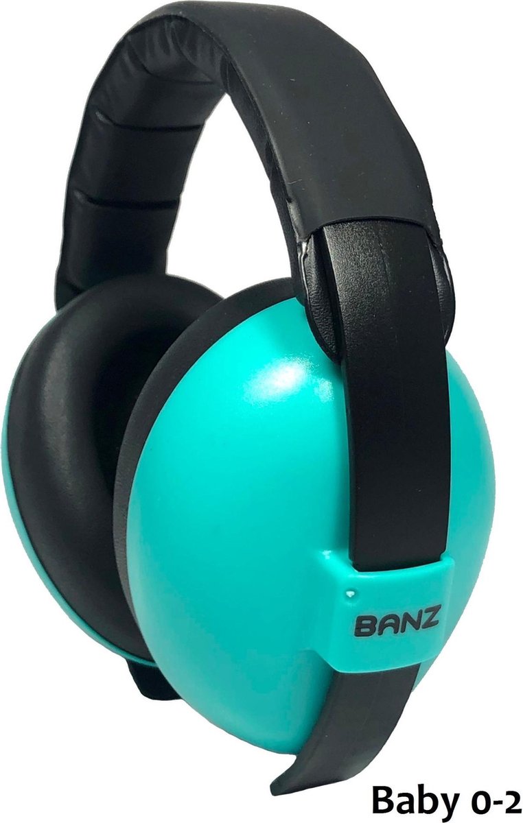 Baby Banz Gehoorbeschermers Speciaal voor Baby's Turquoise Groen (3-36mnd)