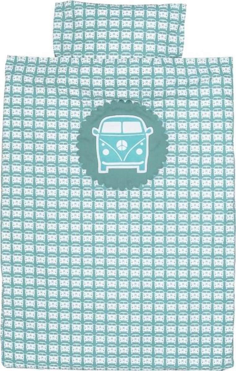 Taftan - Dekbedovertrek - Busje - 100 x 135 - grijs blauw