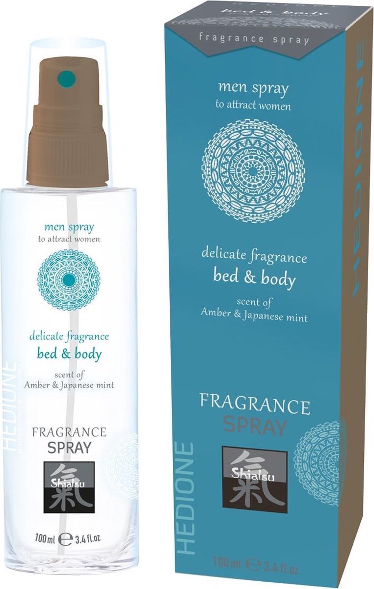 Feromonen Bed & Body Spray Voor Mannen - Amber & Japanse Mint