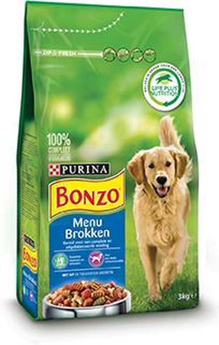Bonzo Menubrokken - Hondenvoer - 3 kg