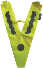 Vest ww collar reflectie geel kind