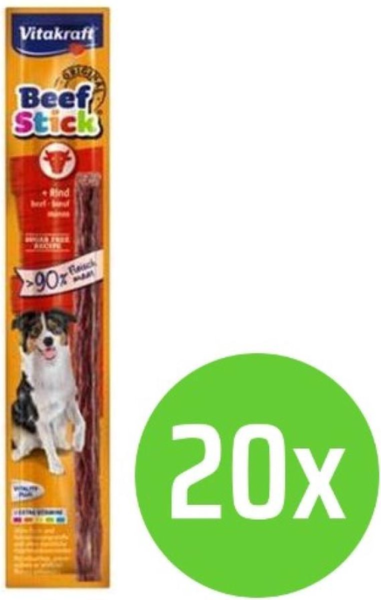 20x Vitakraft Beefstick Hondensnack