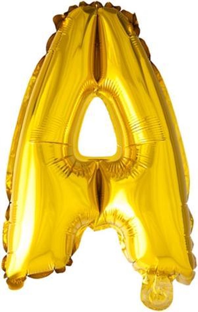 ballon - 100 cm - goud - letter - A