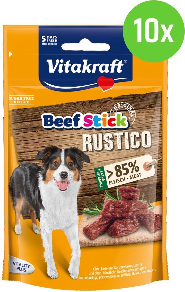 Vitakraft Beef Stick Rustico - 10 verpakkingen