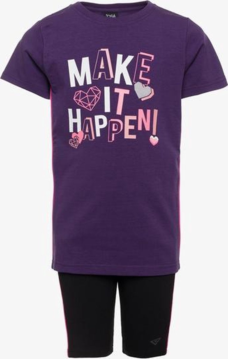 Osaga tweedelige meisjes sport set - Paars - Maat 140