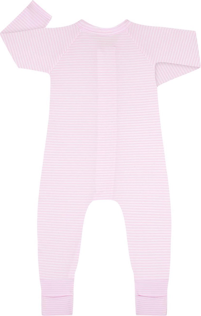DIM BABY Zipped Pyjama -Roos gestreepd- Maat 68 cm