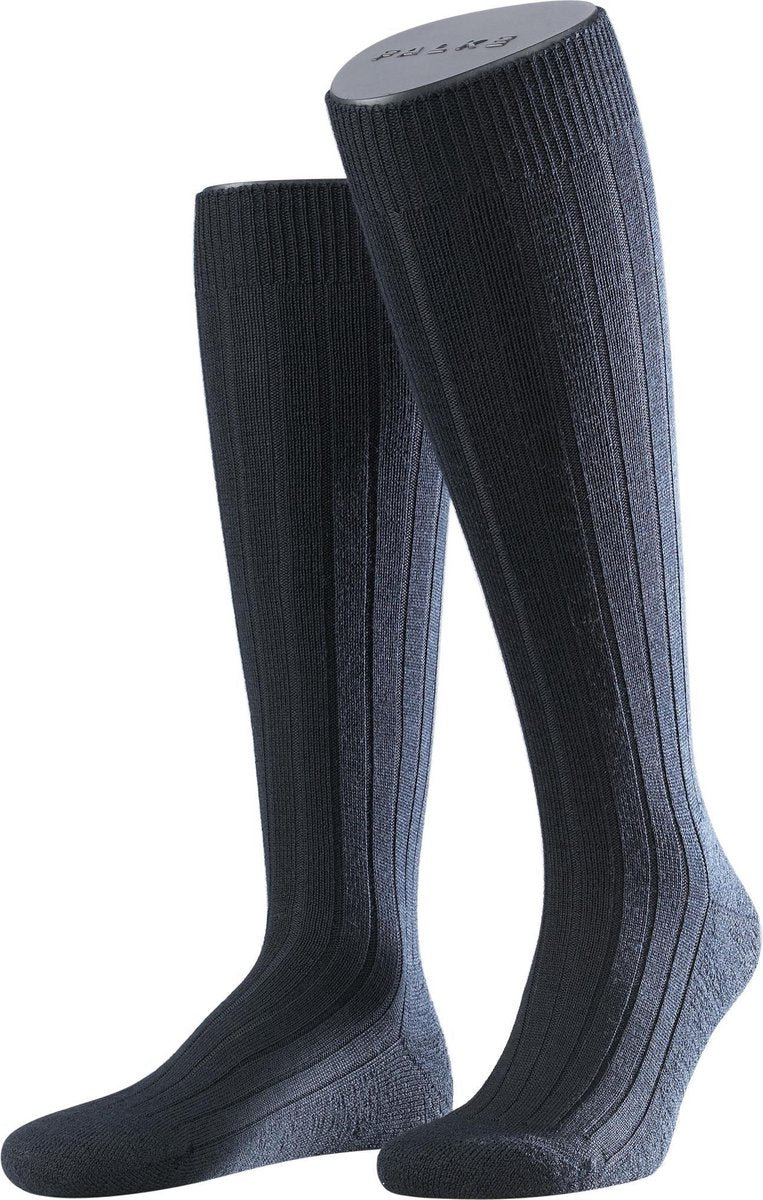 FALKE Teppich Im Schuh Heren Kniekous 15410 - Blauw 6370 dark navy Heren - 45-46