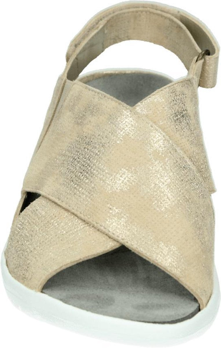 Verhulst 1356 H - Volwassenen Sandalen met hakDames Sandalen - Kleur: Wit/beige - Maat: 40.5