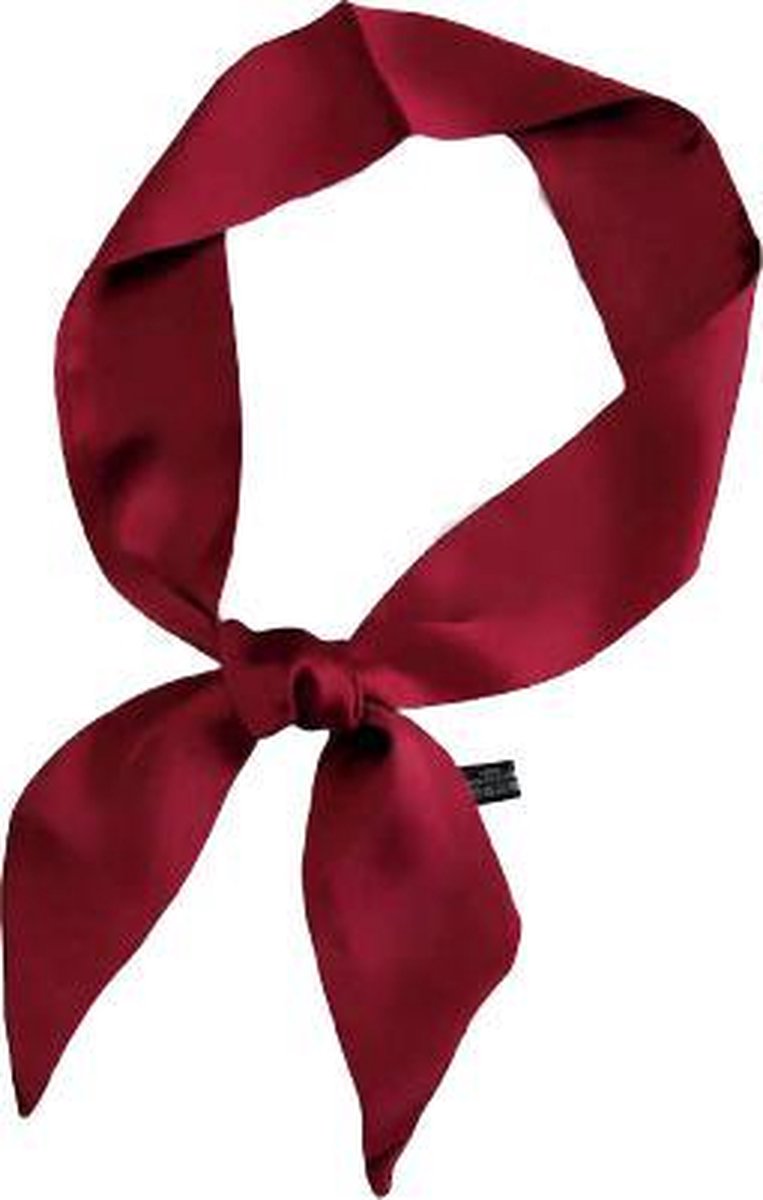 MINIIYOU® Dames haarsjaaltje rood effen 90x5 cm | haar lint - haar sjaal - hoofdband | dames haarband | haarsjaal meiden - tieners - dames | sjaaltje - lint