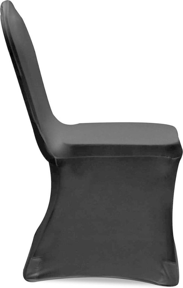 vidaXL Stoelhoezen  stretch 18 st zwart  VDXL_3051638