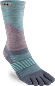 Injinji Trail Midweight Crew Coolmax Dames 213171 - Meerkleurig quartz Dames - M-L=40