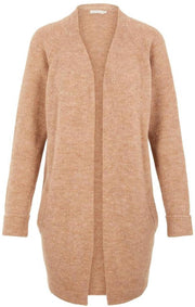 Pcellen Ls Long Knit Cardigan Noos 17098266 Natural