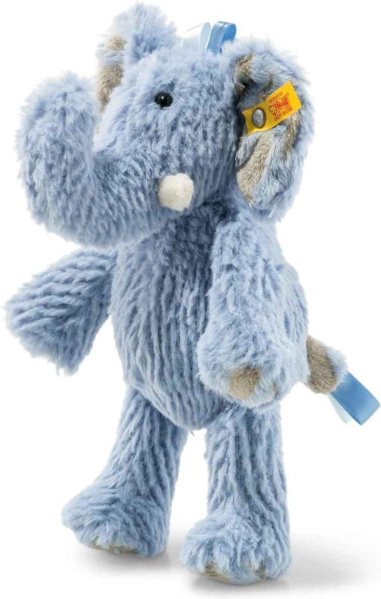 Steiff -  Olifant - Blauw - 20 cm - Knuffel - Soft Cuddle Friends