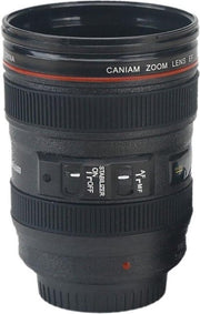 Kwalitatieve Camera Lens Beker Tas Mok Thermos - Koffie Thee Coffee Mug - Must Have - Cameralens - Drinkbeker - 400 ML - Met Deksel -