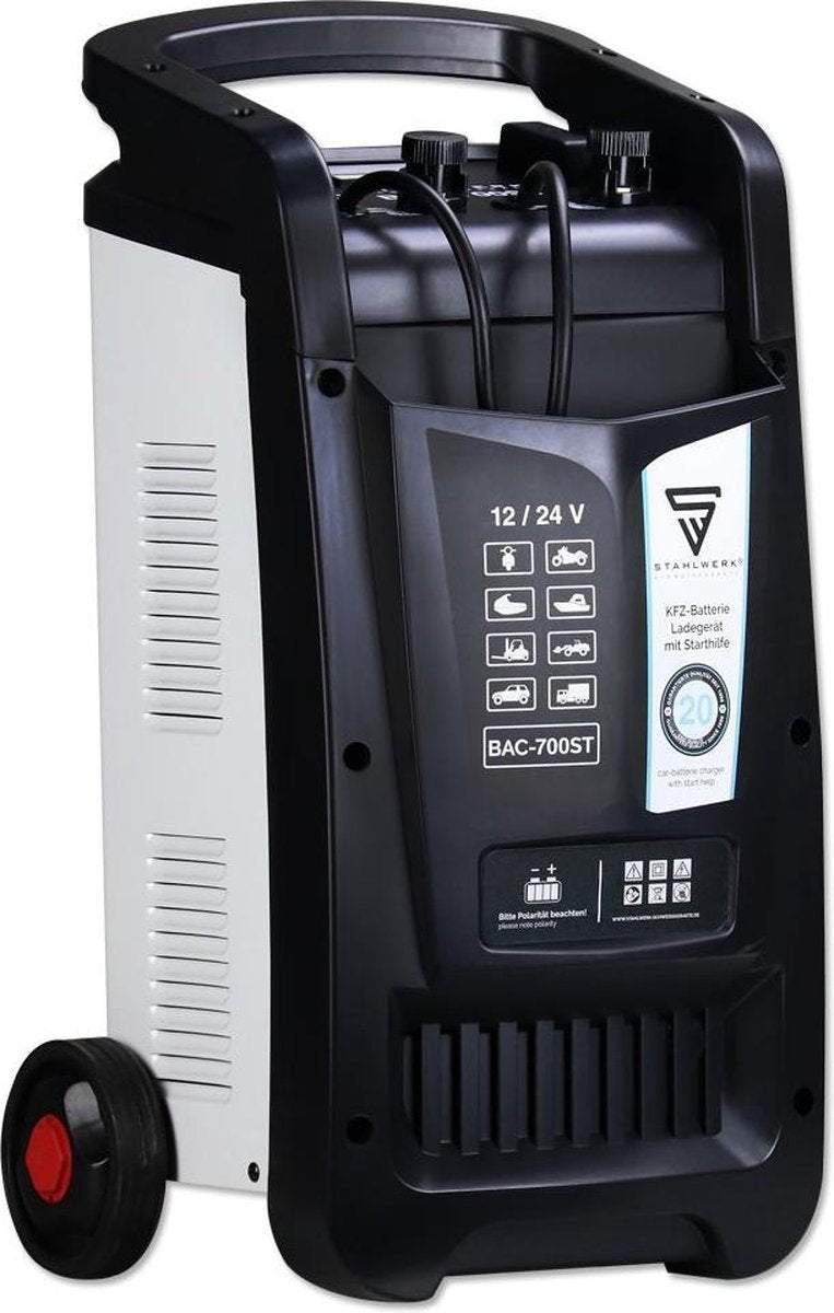 Stahlwerk acculader BAC-700 ST | 12/24V - 700Ah accucapaciteit - laadstroom tot 60 A - booster