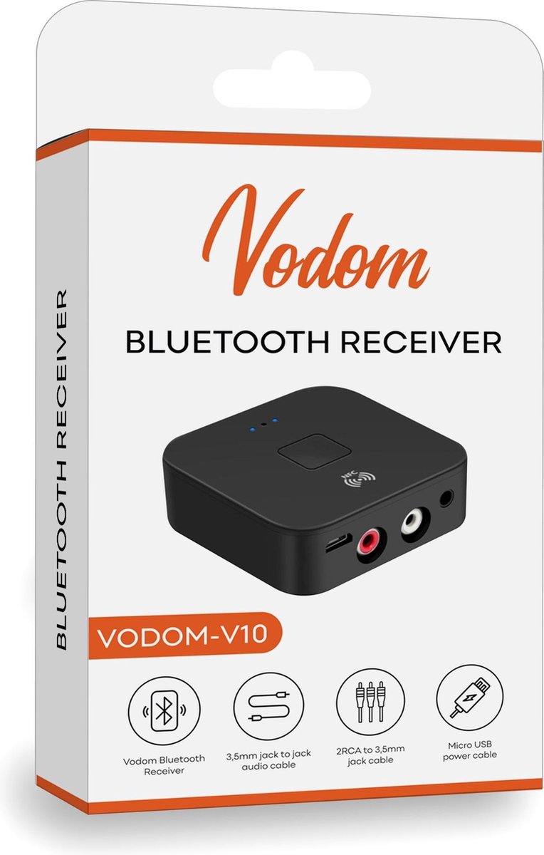 Bluetooth Audio Ontvanger | NFC Technologie | Bluetooth 5.0 | Draadloze audio adapter | Receiver voor thuis