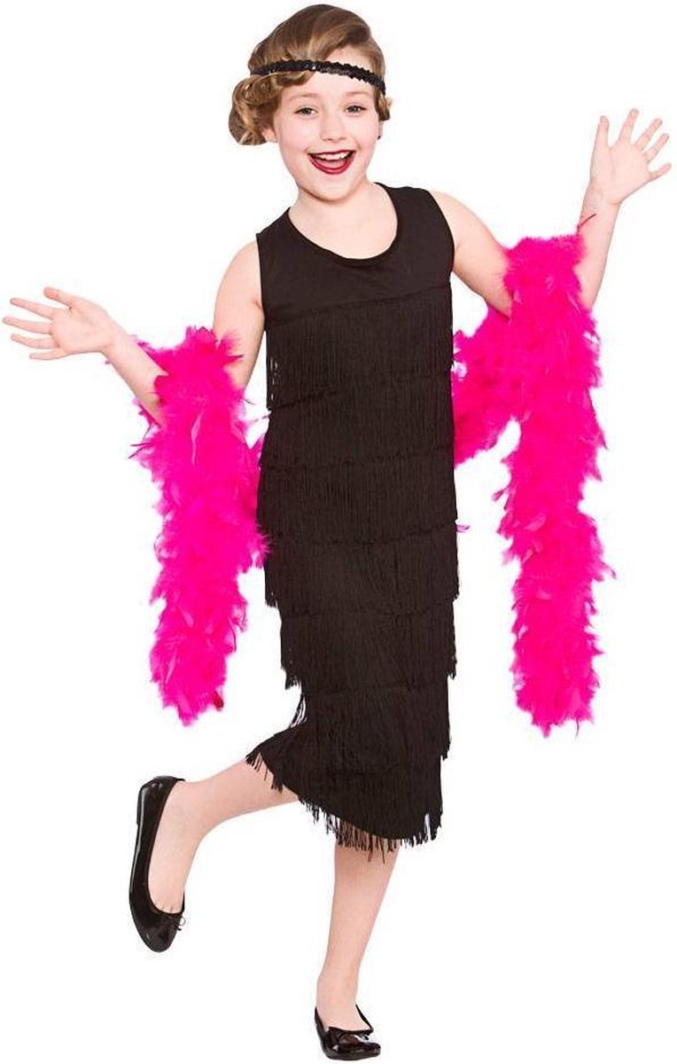 E-Carnavalskleding.nl: 128cm - e-Carnavalskleding.nl Charleston Flapper jurkje voor kinderen
