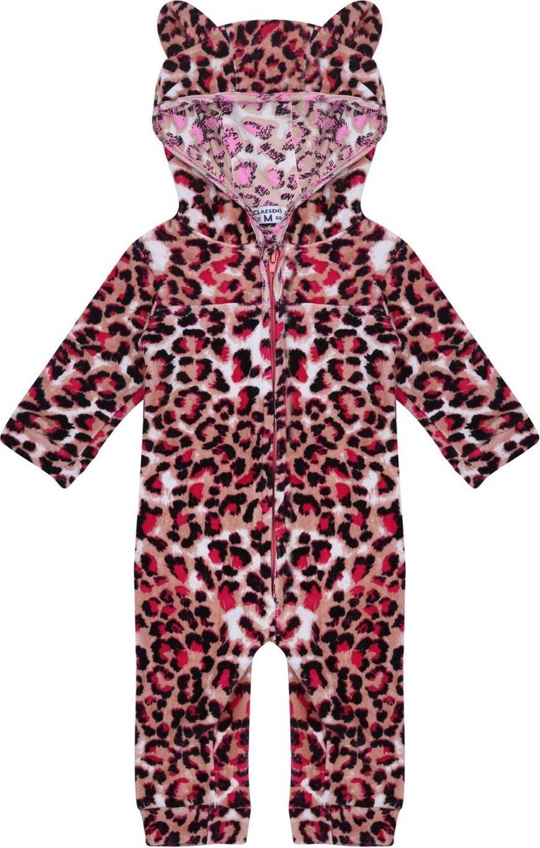 Claesen's baby onesie velvet meisjes Pink Panther maat 68-74