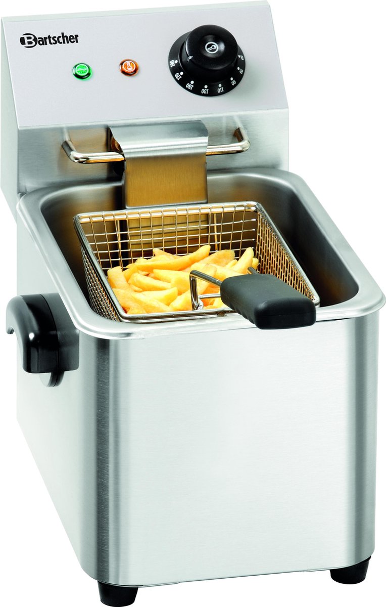 Bartscher Friteuse 4 Liter | 22(b) x 40(d) x 31.5(h) cm
