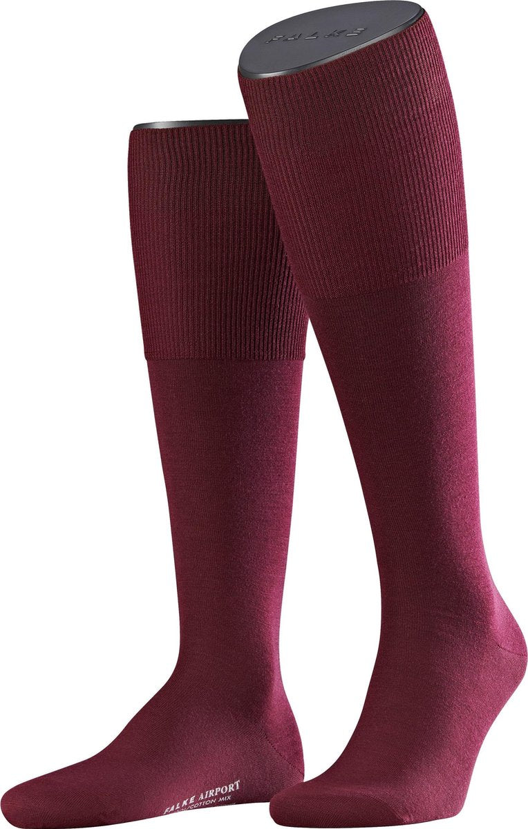 FALKE Airport Heren Kniekous 15435 - Rood 8596 barolo Heren - 39-40