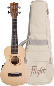 DUC525CEQ Concert Electro Ukulele -Solid Top Zebra