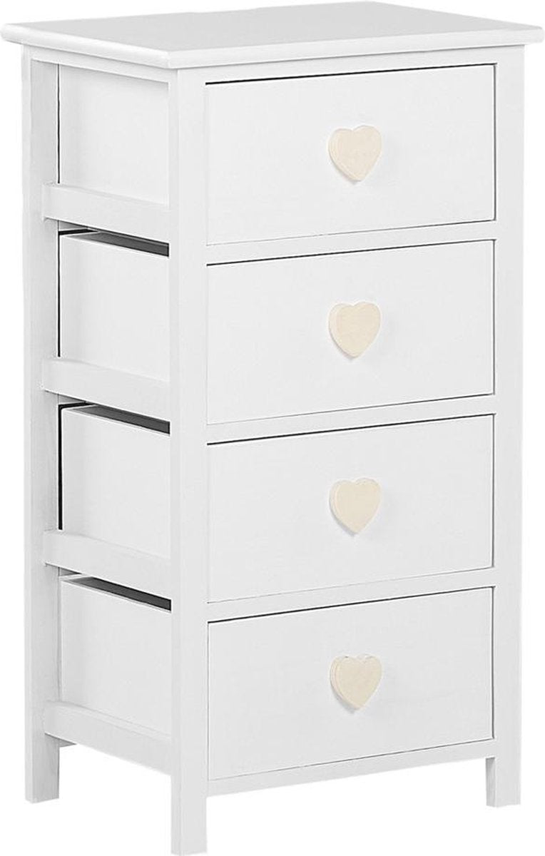 Beliani ZALAN - Dressoir - wit - paulowniahout