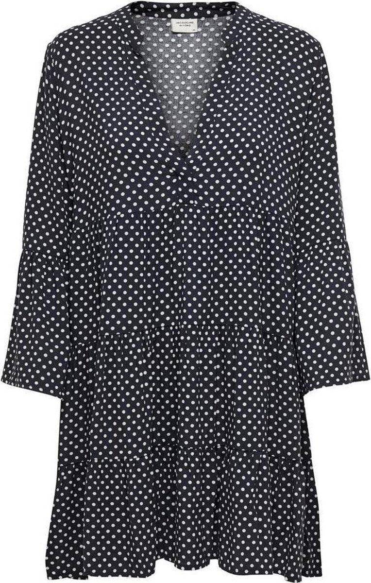 Jdystarr Life 7/8 V-neck Short Dres 15200302 Sky Captain/cloud Danc - S