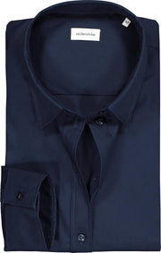 Seidensticker dames blouse regular fit - donkerblauw -  Maat: 42