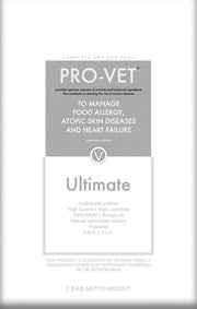 PRO-VET Dog Ultimate - voedselallergie - voedselintolerantie - atopie - hartfalen