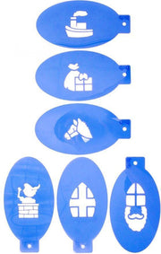 PXP Professional Colours Sinterklaas sjabloon 6 stuks
